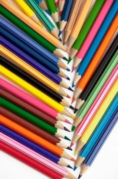Colored pencils Stock Photos