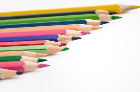 Colored pencils Stock Photos