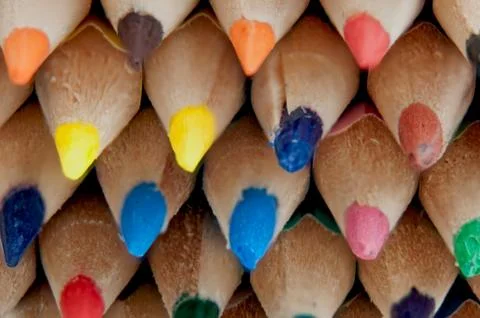 Colored pencils Stock Photos
