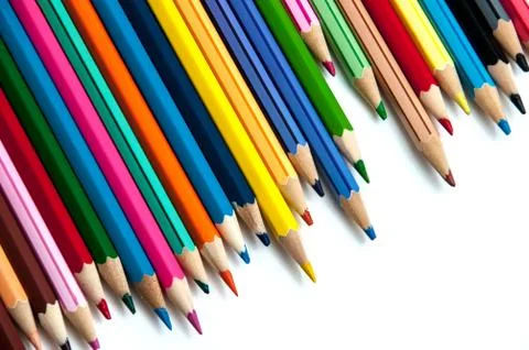 Colored pencils Stock Photos