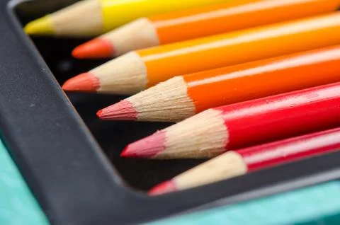 Colored pencils Stock Photos