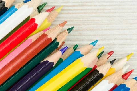 Colored pencils Stock Photos