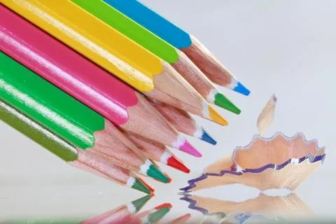 Colored pencils Stock Photos