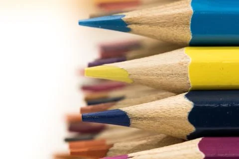 Colored pencils Stock Photos