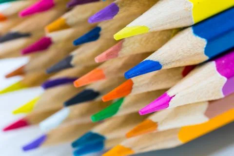 Colored pencils Stock Photos