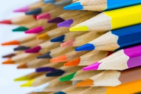 Colored pencils Stock Photos