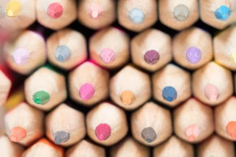 Colored pencils Stock Photos