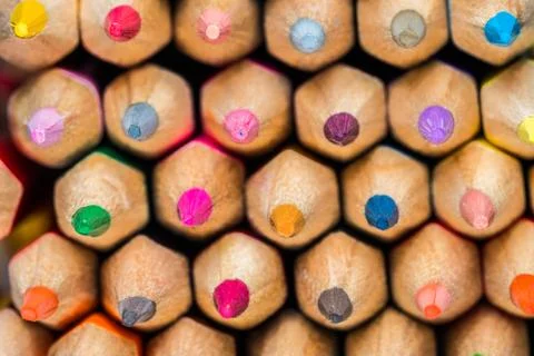 Colored pencils Stock Photos