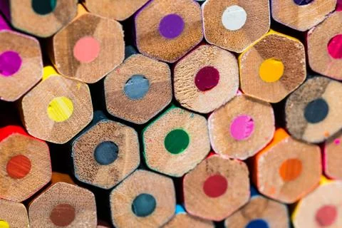 Colored pencils Stock Photos