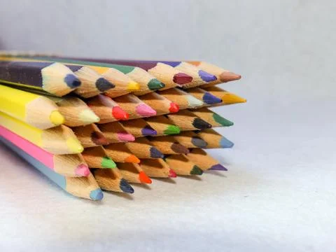 Colored pencils Stock Photos