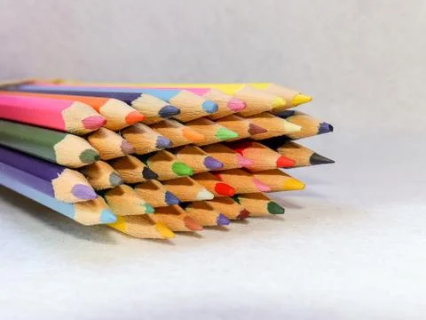Colored pencils Stock Photos
