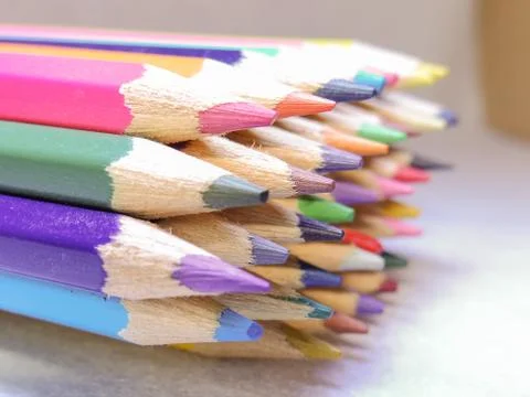 Colored pencils Stock Photos