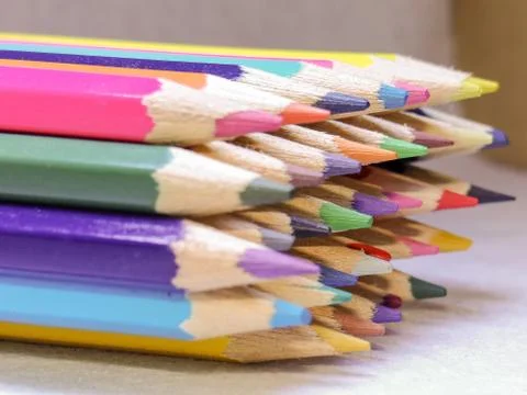 Colored pencils Stock Photos