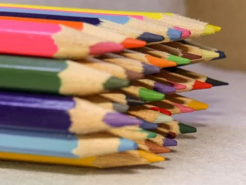 Colored pencils Stock Photos
