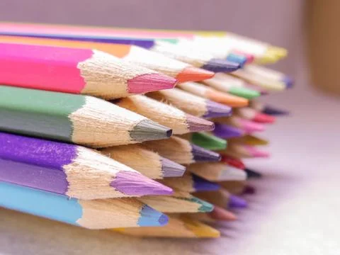 Colored pencils Stock Photos
