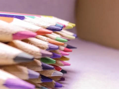 Colored pencils Stock Photos