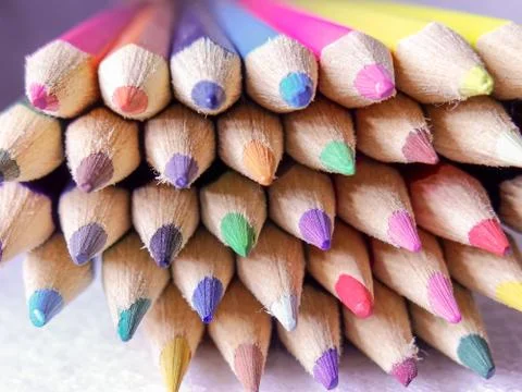 Colored pencils Stock Photos