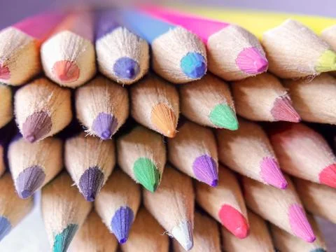 Colored pencils Stock Photos