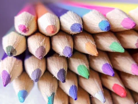 Colored pencils Stock Photos