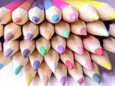 Colored pencils Stock Photos