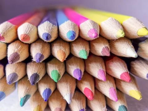 Colored pencils Stock Photos