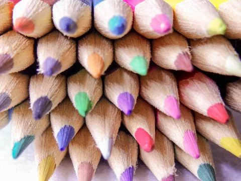Colored pencils Stock Photos
