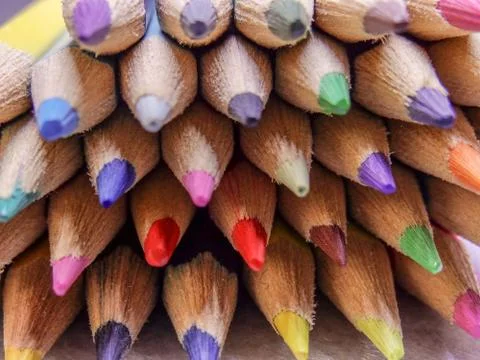 Colored pencils Stock Photos