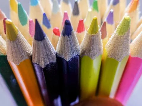 Colored pencils Stock Photos