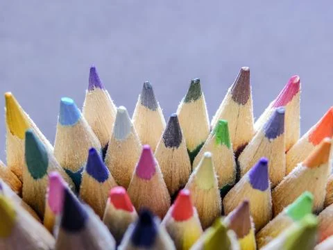 Colored pencils Stock Photos