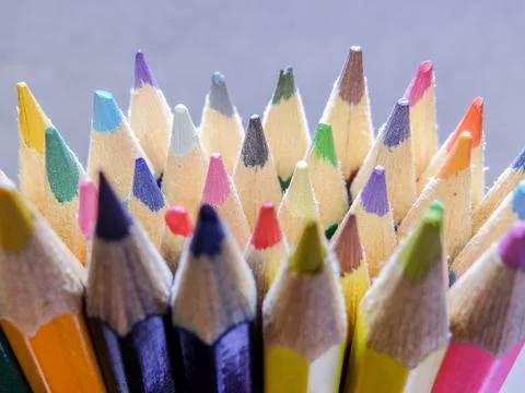 Colored pencils Stock Photos