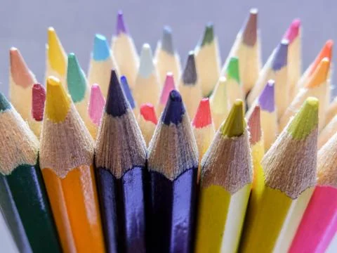 Colored pencils Stock Photos