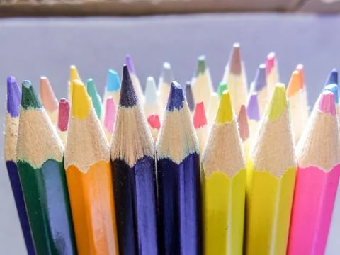 Colored pencils Stock Photos