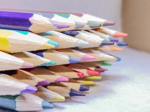 Colored pencils Stock Photos