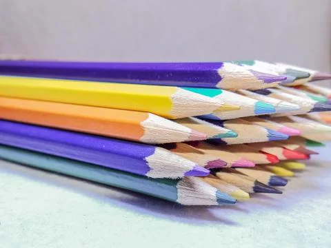 Colored pencils Stock Photos