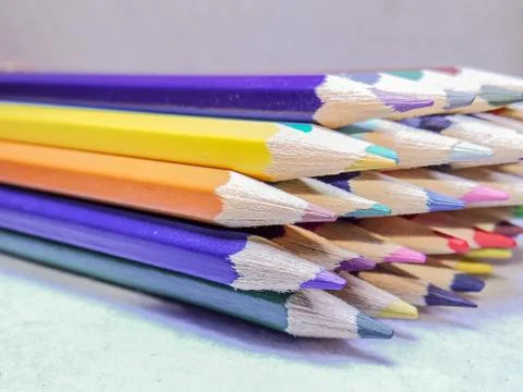 Colored pencils Stock Photos