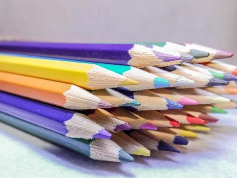 Colored pencils Stock Photos