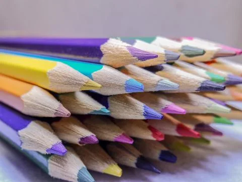 Colored pencils Stock Photos