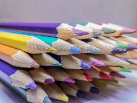 Colored pencils Stock Photos
