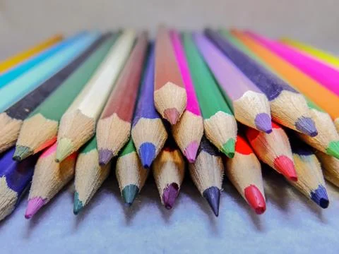 Colored pencils Stock Photos