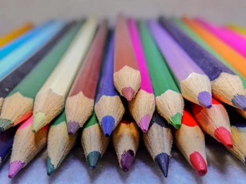 Colored pencils Stock Photos