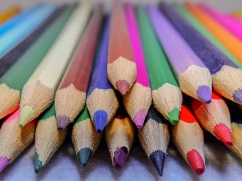 Colored pencils Stock Photos