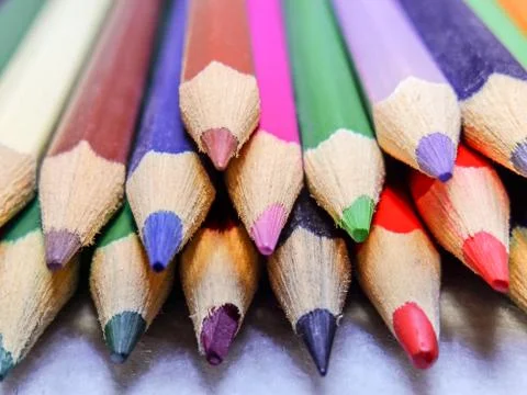 Colored pencils Stock Photos