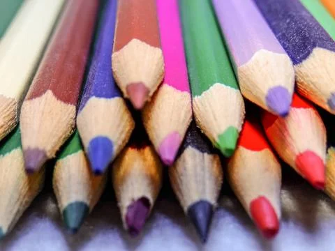 Colored pencils Stock Photos