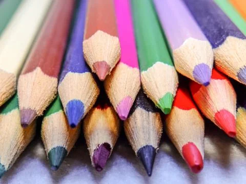 Colored pencils Stock Photos