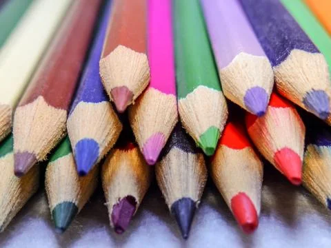 Colored pencils Stock Photos