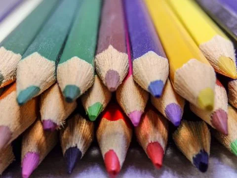 Colored pencils Stock Photos