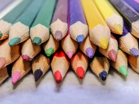 Colored pencils Stock Photos