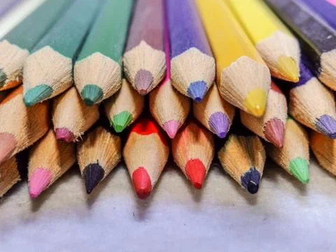 Colored pencils Stock Photos