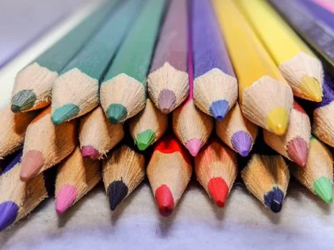 Colored pencils Stock Photos