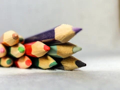 Colored pencils Stock Photos